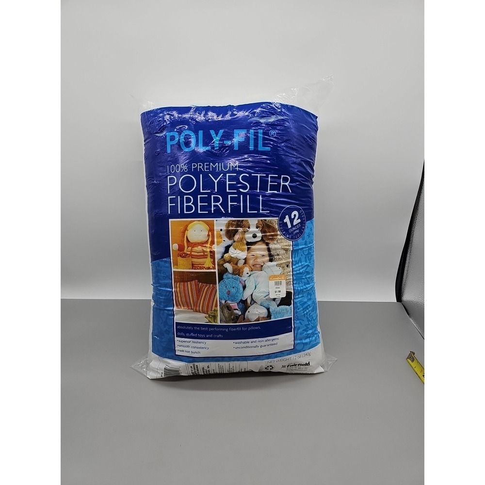 Fairfield Poly-Fil Premium Polyester Fiberfill-12oz PF12A